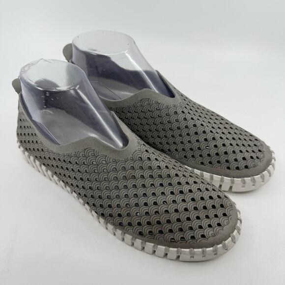 Ilse Jacobsen Tulip Slip On Flats Low Top Round Toe Shoes Grey Women Size EU 40 - Picture 2 of 12